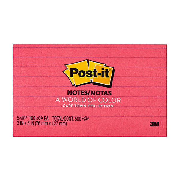 Post It Notes Cape Town 76Mm By 127Mm Pack Of 5