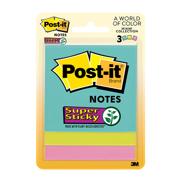 Post It Super Sticky Notes Miami 76Mm