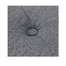 Pouffe Fabric 80 X 80 X 30 Cm Dark Grey