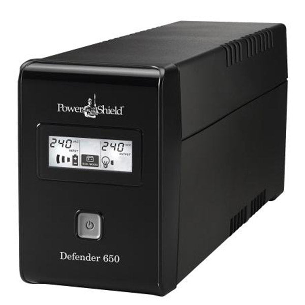 PowerShield Defender 650VA / 390W Line Interactive UPS with AVR