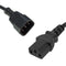 Power Cable Extension IEC-C14 Male - IEC-C13 Female PC to Monitor 1m