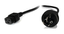 Power Cable from 3-Pin AU Male to 2 IEC C19 Female Plug