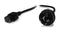 Power Cable from 3-Pin AU Male to 2 IEC C19 Female Plug