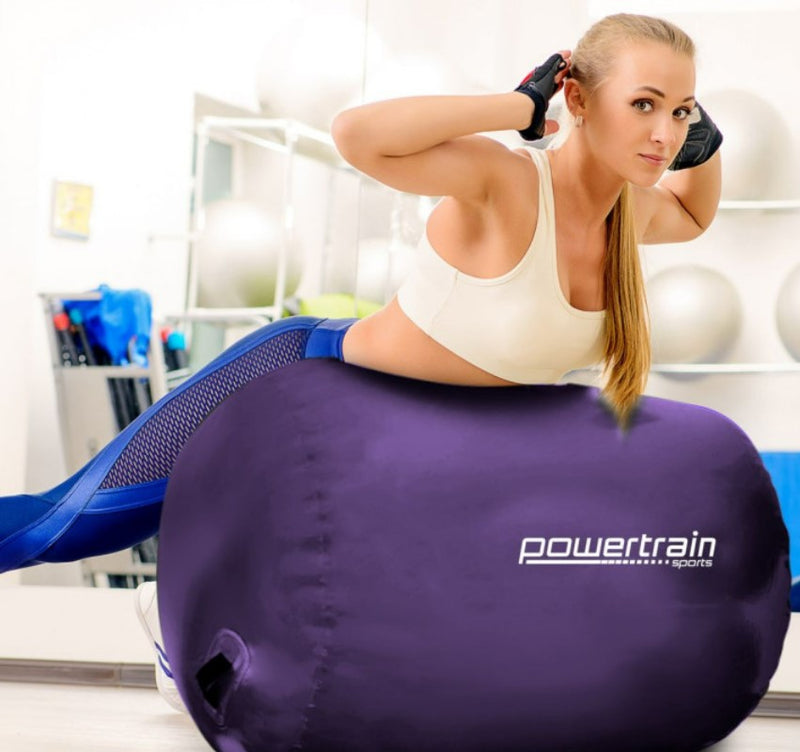 Inflatable Air Exercise Gymnastics Gym Barrel 120 X 75Cm