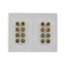 Pro2 16 Terminal Speaker Wall Plate