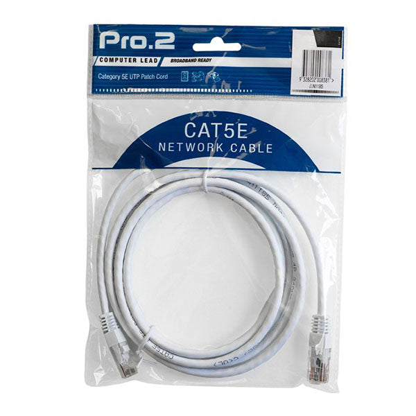 Pro2 20M White Cat5E Patch Lead