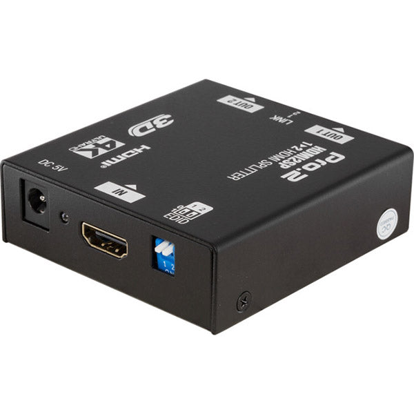 Pro2 2 Way HDMI Splitter 1 In 2 Out 3D 4K2K Compatible