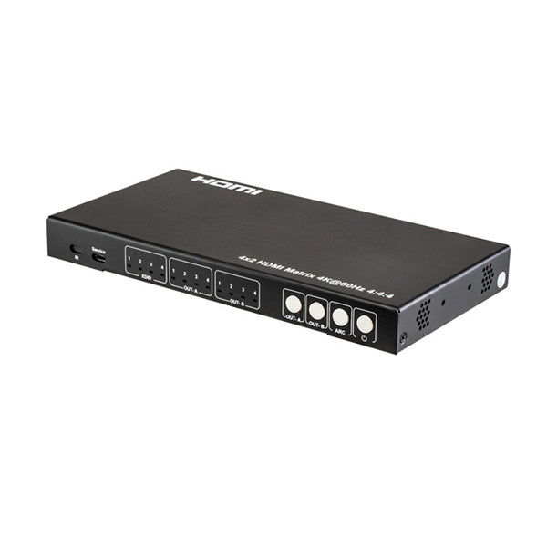 Pro2 4X2 Hdmi 18G Matrix Switcher Arc Spdif Audio Extraction