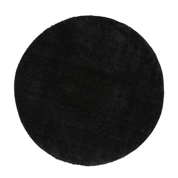 Puffy Soft Shag Black Rug