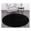 Puffy Soft Shag Black Rug