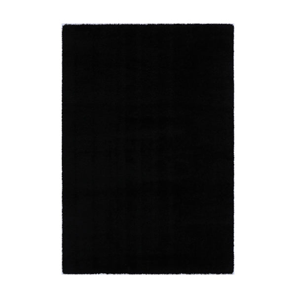 Puffy Soft Shag Black Rug