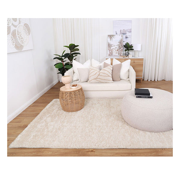 Puffy Soft Shag Ivory Rug