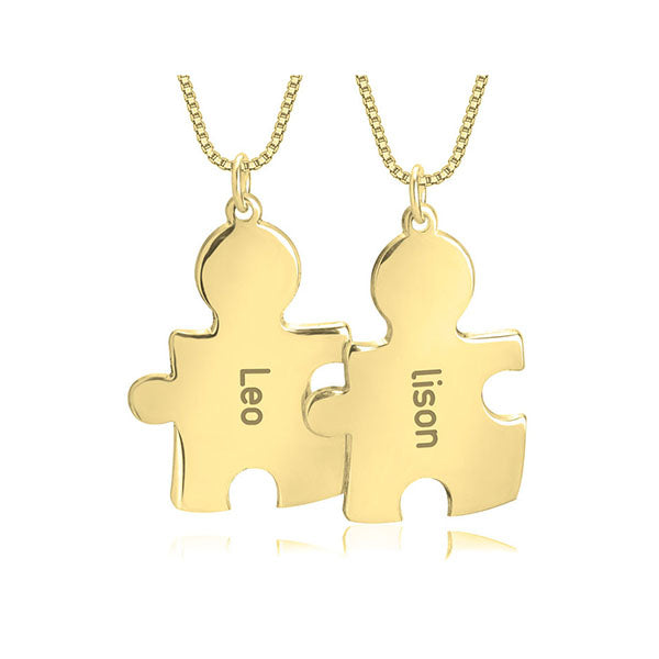 Puzzle Necklace For Couples