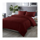 Quilt Cover Set Ultra Soft Luxury Bedding Malaga Wine