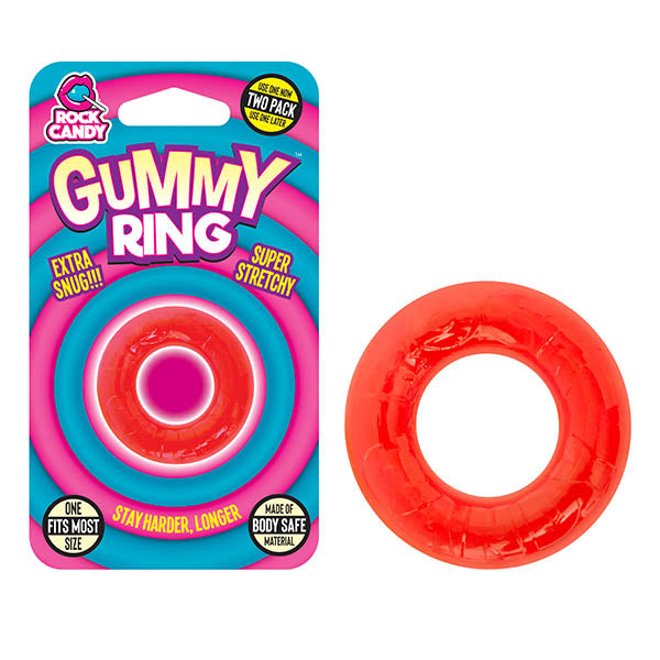 Rock Candy Gummy Ring - Red Ring