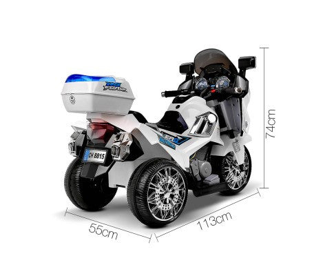 Kids Ride on Motorbike – White