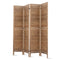 Room Divider Foldable Partition Stand 4 Panel Brown