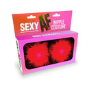 Sexy Af Nipple Couture Red Marabou