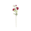 Soga 12Pcs Artificial Silk Flower Fake Rose Bouquet Table Decor Red