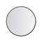 Wall Mirror Round Shaped Bathroom Makeup Mirrors Smooth Edge 50Cm