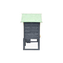 Rabbit Hutch 140 X 63 X1 20 Cm Solid Firwood Grey And White