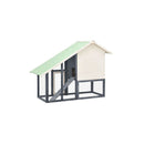 Rabbit Hutch 140 X 63 X1 20 Cm Solid Firwood Grey And White