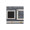 Rabbit Hutch 140 X 63 X1 20 Cm Solid Firwood Grey And White