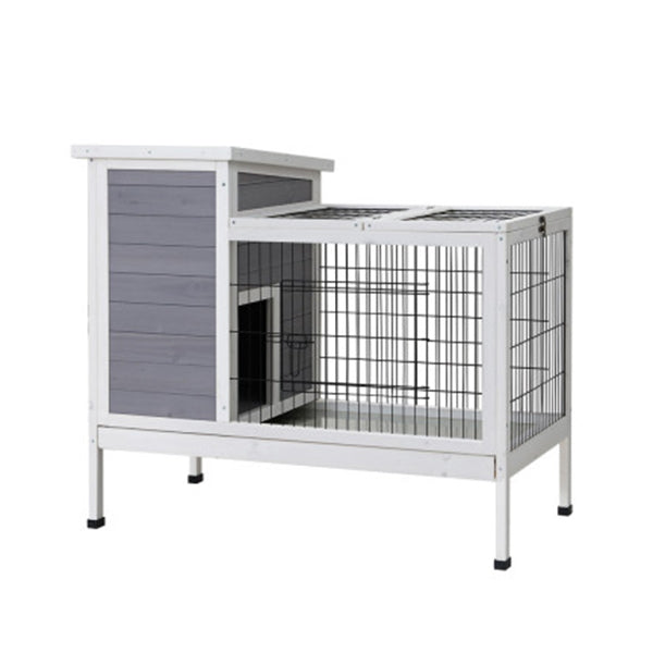 Rabbit Hutch Chicken Coop Wooden Ferret Cage Large