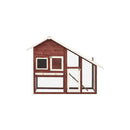 Rabbit Hutch Mocha And White 140 X 63 X 120 Cm Solid Firwood
