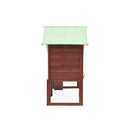 Rabbit Hutch Mocha And White 140 X 63 X 120 Cm Solid Firwood