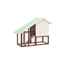 Rabbit Hutch Mocha And White 140 X 63 X 120 Cm Solid Firwood
