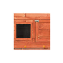 Rabbit Hutch Solid Firwood 140 X 63 X 120 Cm