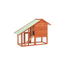 Rabbit Hutch Solid Firwood 140 X 63 X 120 Cm