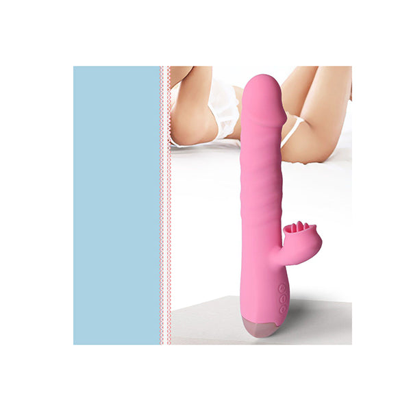 Rabbit Vibrator Licking Tongue G Spot Dildo Clit