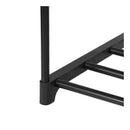 Shoe Rack Stackable 4 Tiers 80Cm Shoes Shelves Storage Stand Black