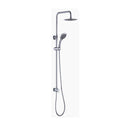 Rain Shower Head Set Rounded Dual Heads Faucet High Pressure