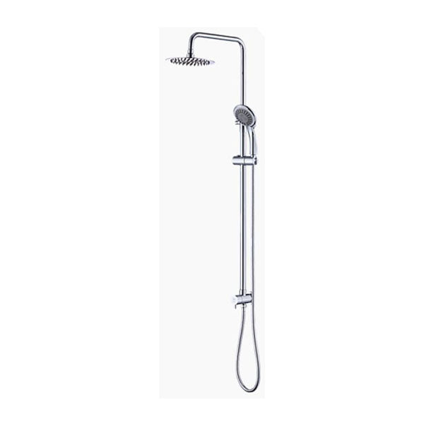 Rain Shower Head Set Rounded Dual Heads Faucet High Pressure