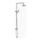 Rain Shower Head Set Rounded Dual Heads Faucet High Pressure