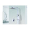 Rain Shower Head Set Square Dual Heads Faucet High Pressure Mixer