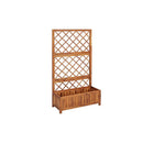 Raised Bed With Trellis Solid Acacia Wood 85 X 38 X 150 Cm