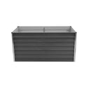 Raised Garden Bed 160 X 80 X 77 Cm Galvanized Steel Grey