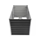 Raised Garden Bed 160 X 80 X 77 Cm Galvanized Steel Grey