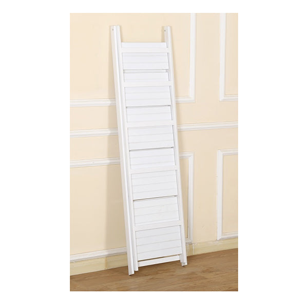 Randy & Travis 5 Tier Wooden Ladder Shelf Stand White