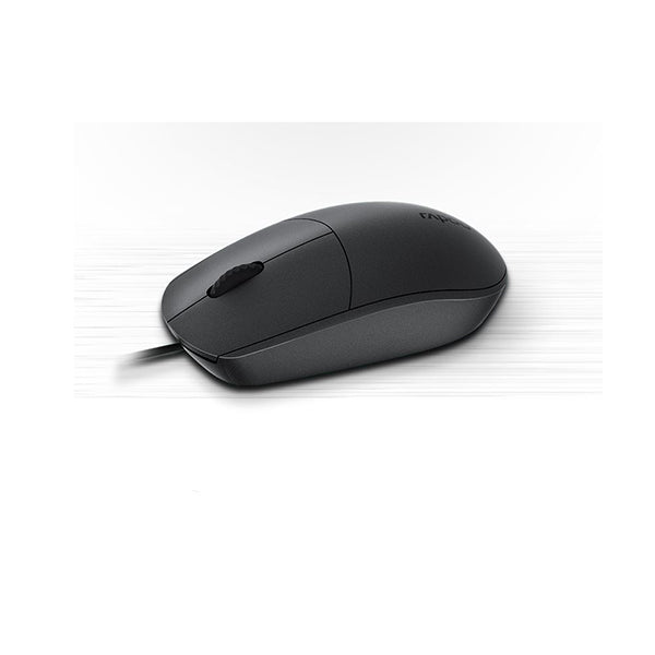Rapoo N100 Wired Usb Optical 1600Dpi Mouse Black