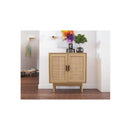 Rattan Buffet Sideboard Cabinet Storage Hallway