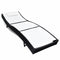 Rattan Sun Bed Textile - White