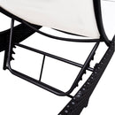 Rattan Sun Bed Textile - White
