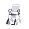 Rebotec Boston Wide Commode Chair Blue