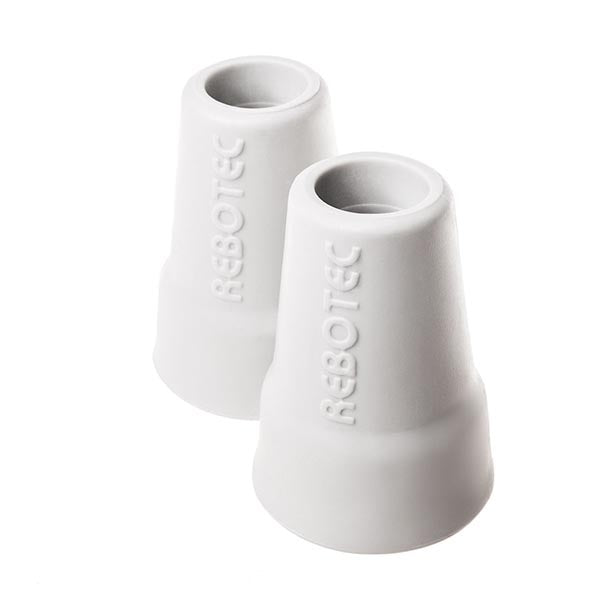 Rebotec Ferrules Crutch Tips Grey Pairs