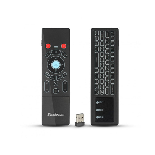 Simplecom Rechargeable Wireless Remote Air Mouse Keyboard Touch Pad
